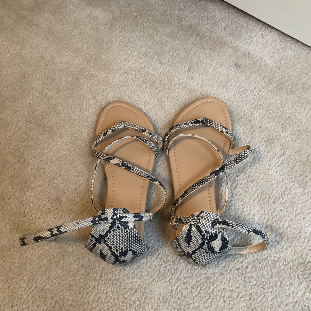 Snakeskin sandals